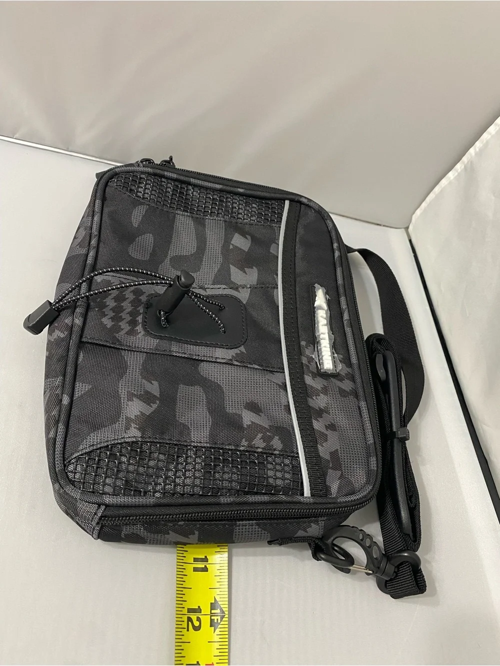 Black and Gray Camouflage Fishing Pack